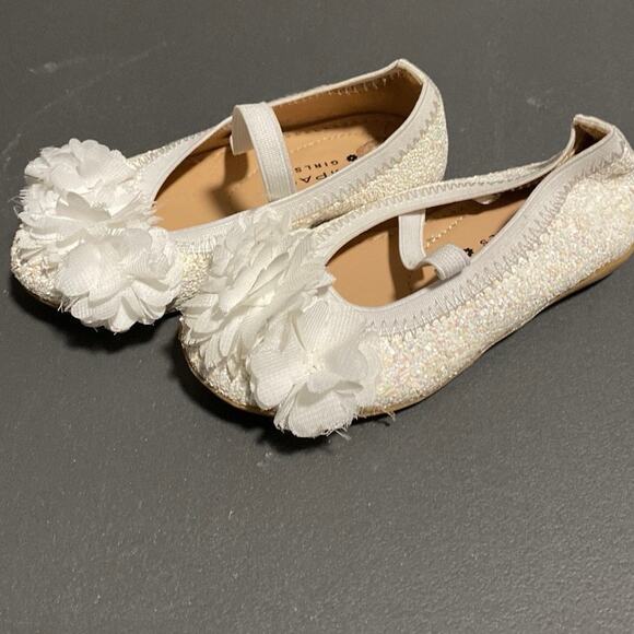 Girls Shoes Size 6 TWO (2) Pair Rampage Glitter Ballet Flats Cat N Jack Unicorn - Picture 8 of 14